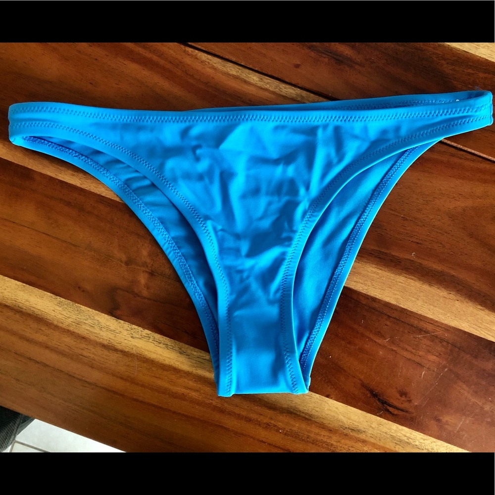 Aerie OG Cheeky Bikini Bottom NWOT Cerulean Blue Small